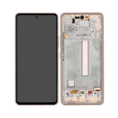 LCD Displej / ekran za Samsung A536/Galaxy A53 5G + touchscreen + frame Awesome Peach/Gold Service Pack ORG/GH82-28024D.