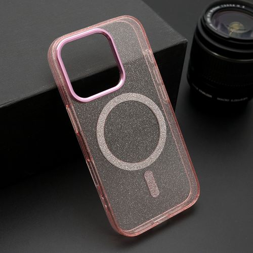 Futrola SPARKLING MagSafe za iphone 16 (6.1) roze (MS).