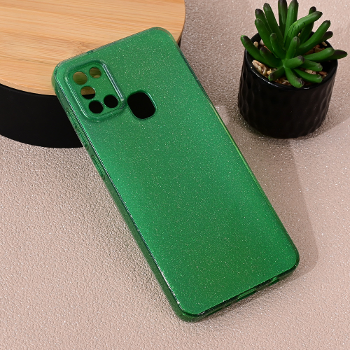 Futrola Sparkle Dust za Samsung A217F Galaxy A21s zelena.