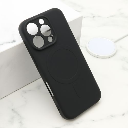 Futrola VELVET TOUCH MagSafe za iPhone 16 Pro (6.3) crna (MS).