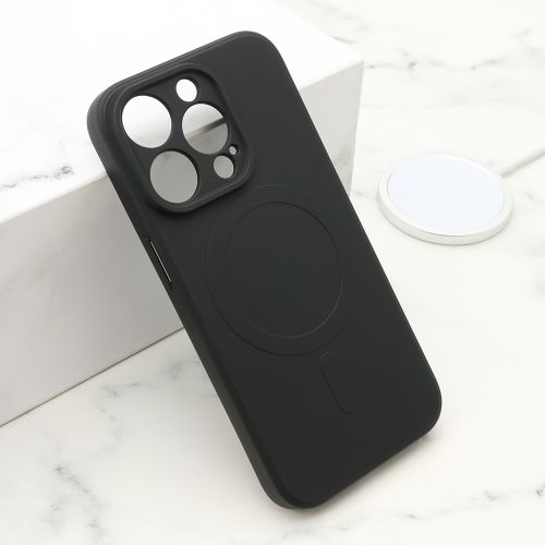 Futrola VELVET TOUCH MagSafe za iPhone 14 Pro (6.1) crna (MS).