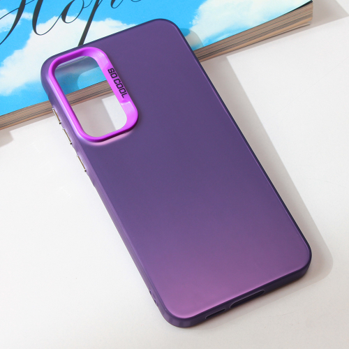 Futrola providna za Samsung A556 Galaxy A55 5G ljubicasta.