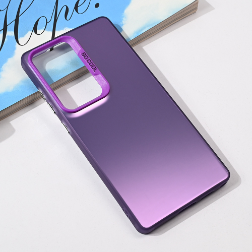 Futrola providna za Samsung S938 Galaxy S25 Ultra ljubicasta.