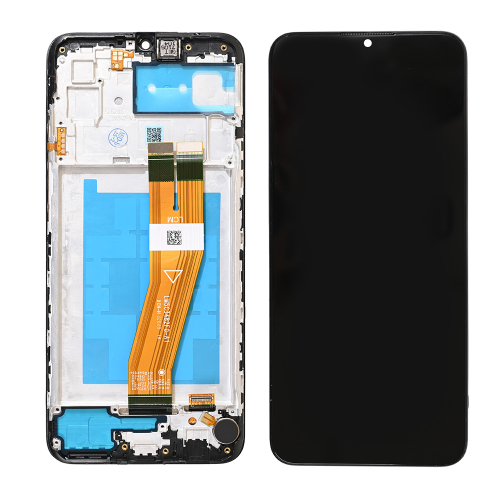 LCD Displej / ekran za Samsung A035/Galaxy A03 (GH81-21626A) (161mm) + touchscreen + frame Black FULL ORG-SP.