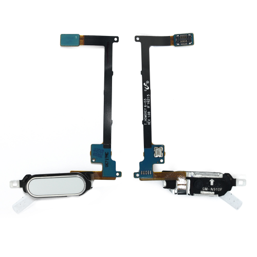 Flet kabl za Samsung N910 Galaxy Note 4 sa home tasterom+Senzor otiska prsta za beli.