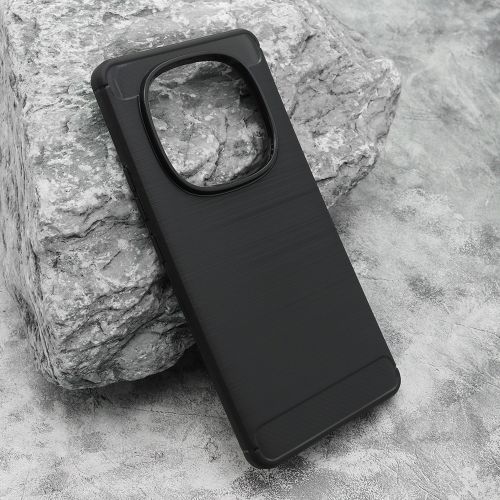Silikonska futrola BRUSHED za Xiaomi Redmi Note 14 Pro 4G crna (MS).