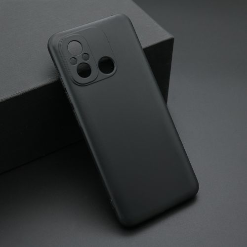 Futrola ultra tanki KOLOR za Xiaomi Redmi 12C crna (MS).