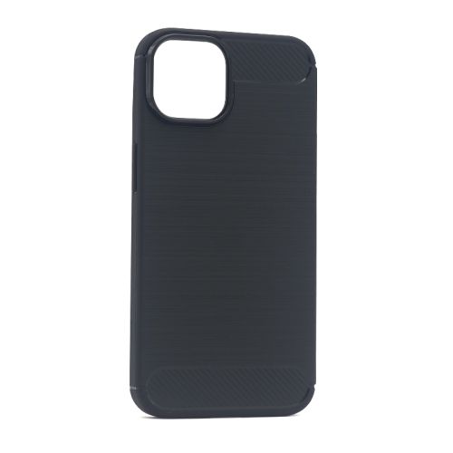 Silikonska futrola BRUSHED za iPhone 14 crna (MS).