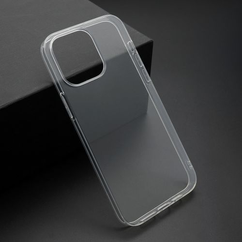 Futrola ultra tanki PROTECT silikon za iPhone 14 Pro Max providna (bela) (MS).