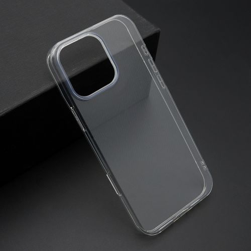 Futrola ultra tanki PROTECT silikon za iPhone 16 Pro Max (6.9) providna (bela) (MS).