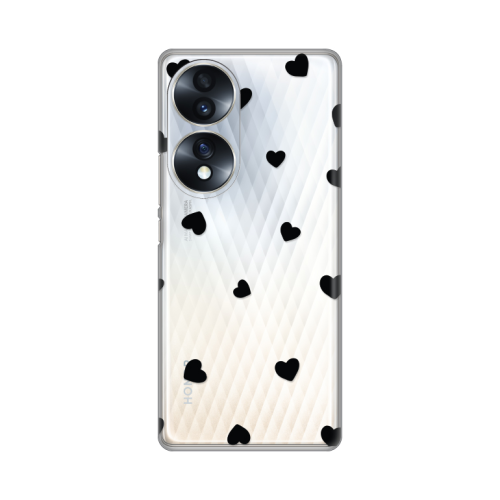 Silikonska futrola print Skin za Huawei Honor 70 Hearts.