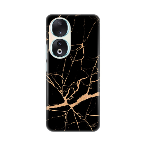 Silikonska futrola print za Huawei Honor 90 All Black.