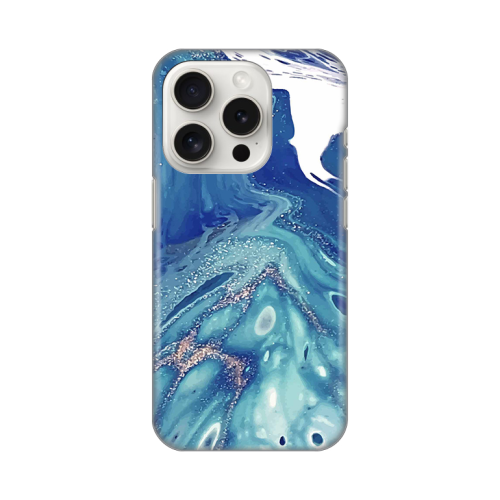 Silikonska futrola print za iPhone 15 Pro 6.1 Blue Marble.