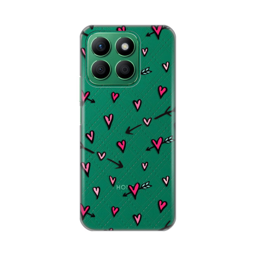 Silikonska futrola print Skin za Huawei Honor X8b Heart Pattern.