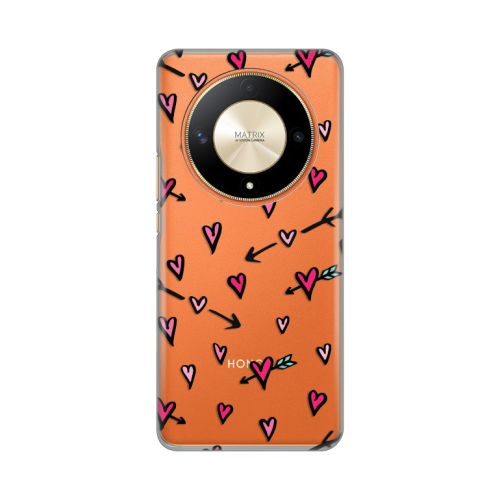 Silikonska futrola print Skin za Huawei Honor Magic 6 lite Heart Pattern.