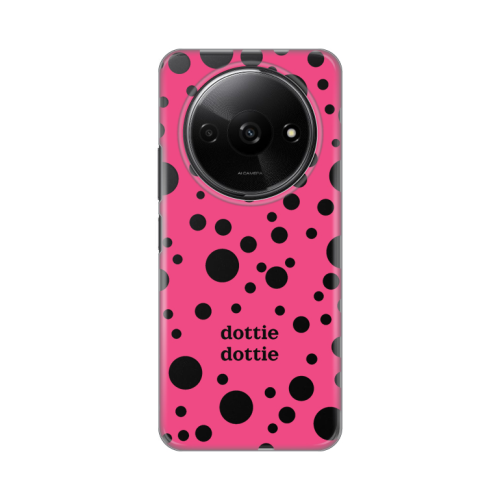 Silikonska futrola print Skin za Xiaomi Redmi A3 Dottie Dottie Pink.