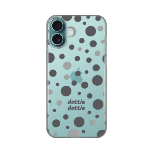 Silikonska futrola print Skin za iPhone 16 Plus 6.7 Dottie Dottie Gray.