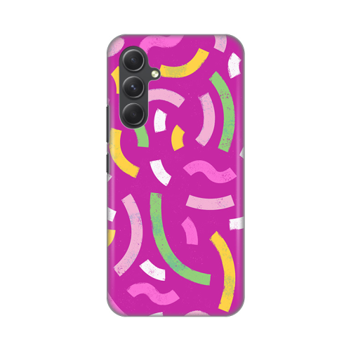 Silikonska futrola print za Samsung A546B Galaxy A54 5G Happy Lines pink.