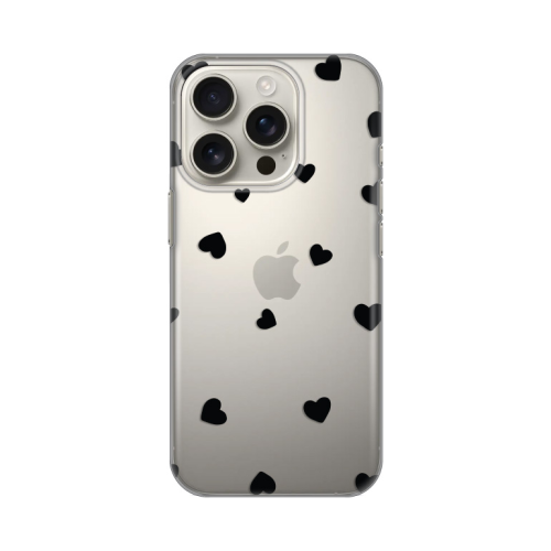 Silikonska futrola print Skin za iPhone 16 Pro Hearts.