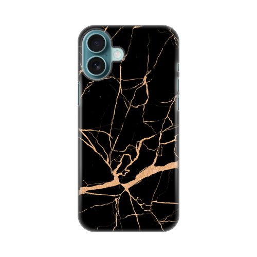 Silikonska futrola print za iPhone 16 Plus 6.7 All Black.