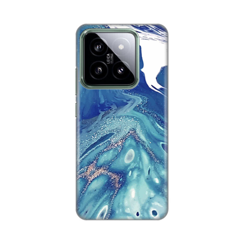 Silikonska futrola print za Xiaomi 14 Blue Marble.