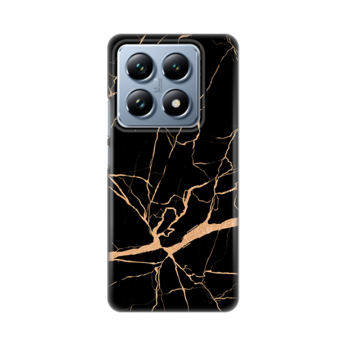 Silikonska futrola print za Xiaomi 14T Pro All Black.