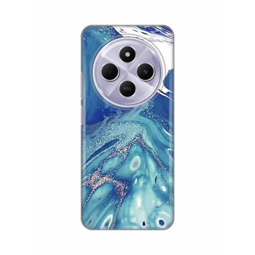 Silikonska futrola print za Xiaomi Redmi 14C/Redmi A4 Blue Marble.
