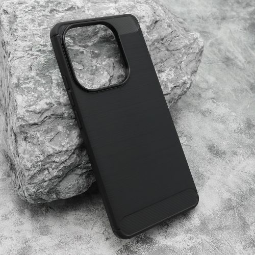 Silikonska futrola BRUSHED za Xiaomi Redmi Note 14 4G crna (MS).