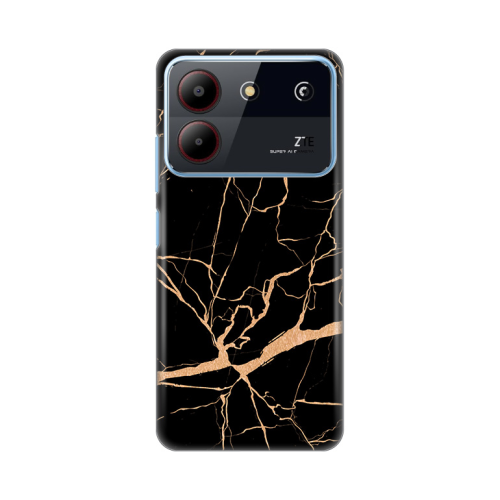 Silikonska futrola print za ZTE Blade A54 All Black.