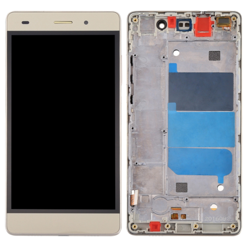 LCD Displej / ekran za Huawei P8 Lite + touchscreen + frame Gold.