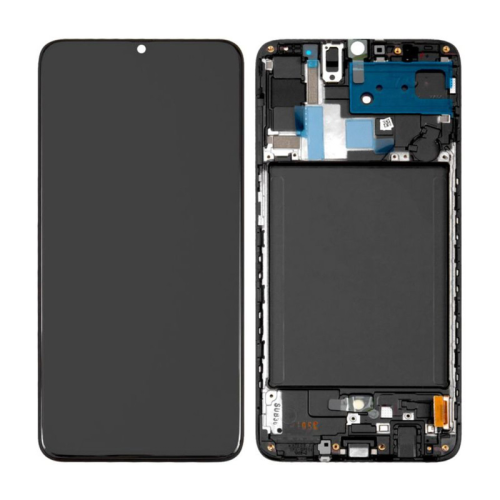 LCD Displej / ekran za Samsung A705/Galaxy A70 2019 + touchscreen + frame Black OLED.