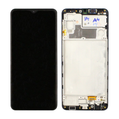 LCD Displej / ekran za Samsung M325 Galaxy M32 + touchscreen + frame Black CHO.