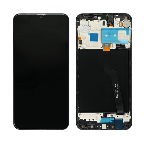 LCD Displej / ekran za Samsung A105/Galaxy A10 (GH82-20227A) + touchscreen + frame Black FULL ORG-SP.