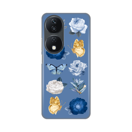Silikonska futrola print za Huawei Honor X7b Dusty Blue.
