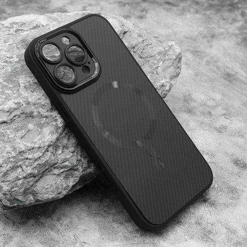 Futrola CARBON MagSafe za iPhone 16 Pro Max (6.9) crna (small camera) (MS).