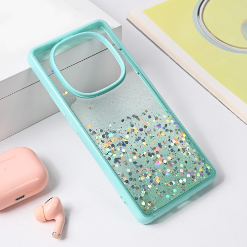 Futrola Frame Glitter za Xiaomi Redmi Note 14 Pro 5G mint.