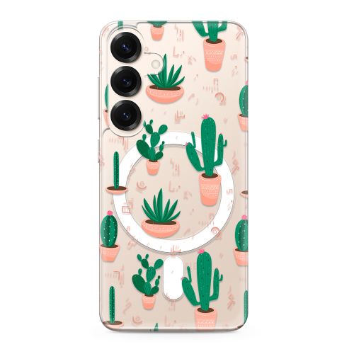 Futrola silikonska print MagSafe za Samsung S931 Galaxy S25 5G cactus (MS).