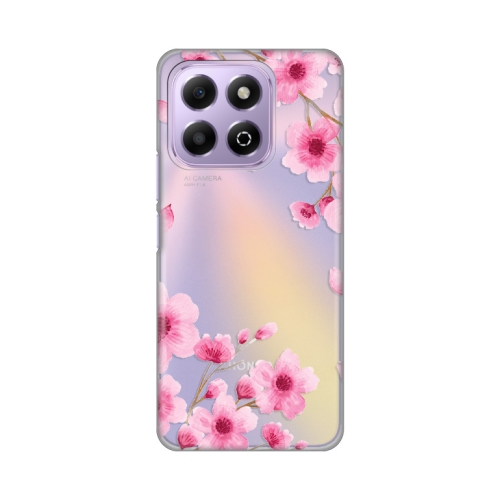 Silikonska futrola print Skin za Huawei Honor X6b Rose Flowers.