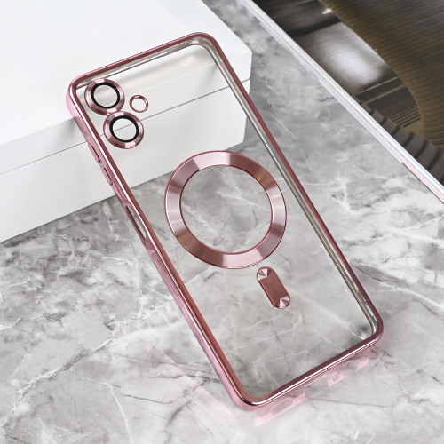 Futrola Magsafe Lux za Samsung A065F Galaxy A06 roze.