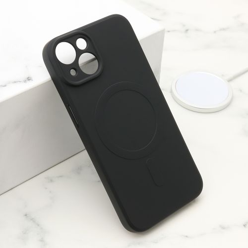 Futrola VELVET TOUCH MagSafe za iPhone 15 crna (MS).