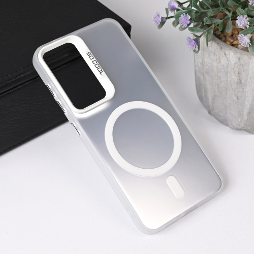 Futrola Magsafe providna za Samsung S931 Galaxy S25 srebrna.