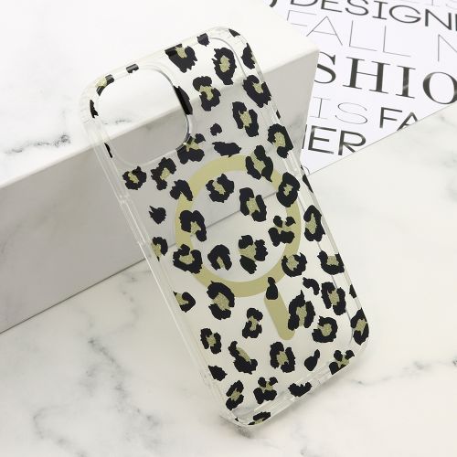 Futrola LEOPARD MagSafe za iPhone 13 (6.1)/iPhone 14 (6.1) crna (MS).