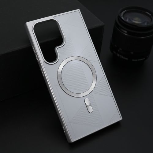 Futrola ZEN SHIELD MagSafe za Samsung S928 Galaxy S24 Ultra 5G srebrna (MS).
