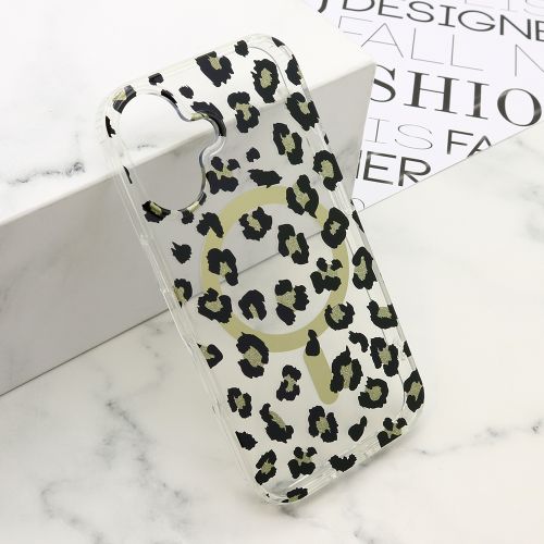 Futrola LEOPARD MagSafe za iPhone 16 (6.1) crna (MS).
