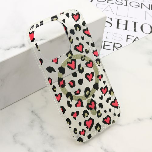 Futrola LEOPARD MagSafe za iPhone 16 Pro (6.3) roze (MS).