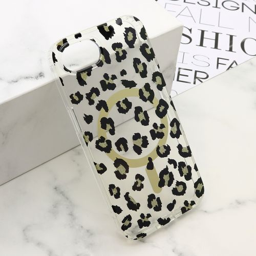 Futrola LEOPARD MagSafe za iPhone 16e crna (MS).