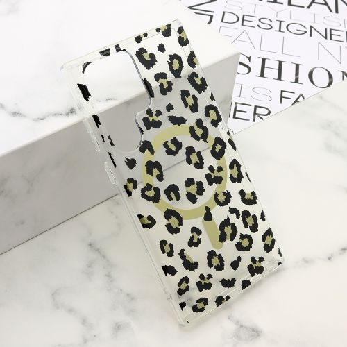 Futrola LEOPARD MagSafe za Samsung Galaxy S23 Ultra 5G crna (MS).