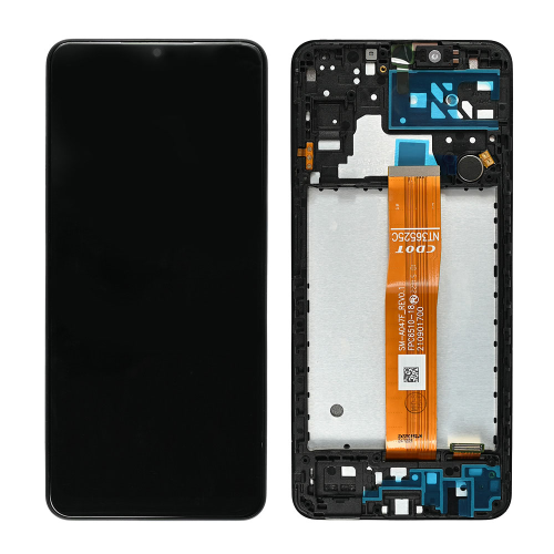 LCD Displej / ekran za Samsung A047/Galaxy A04s (GH82-29805A) + touchscreen + frame Black FULL ORG-SP.