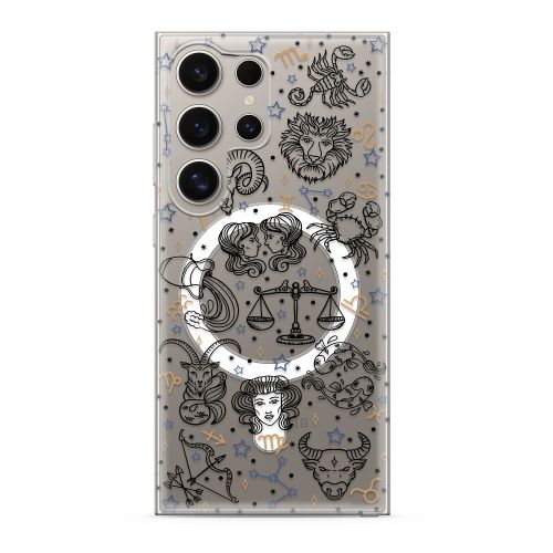 Futrola silikonska print MagSafe za Samsung S928 Galaxy S24 Ultra 5G zodiac (MS).