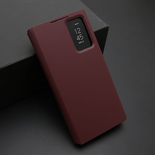 Futrola BI FOLD Smart Window za Samsung S928 Galaxy S24 Ultra 5G bordo (MS).